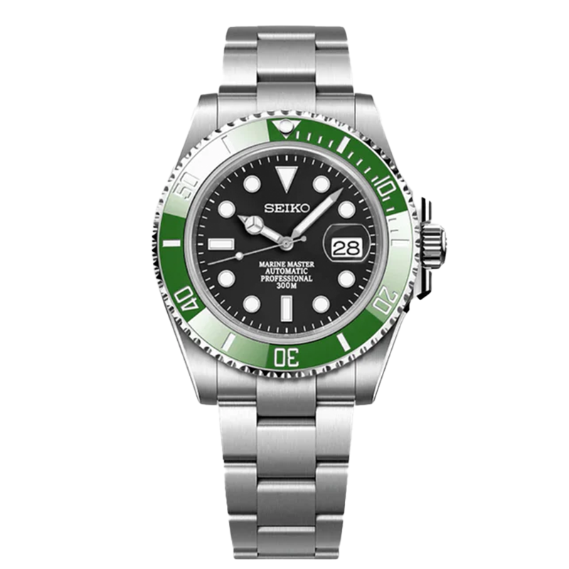 SEIKMARINER BLACK GREEN