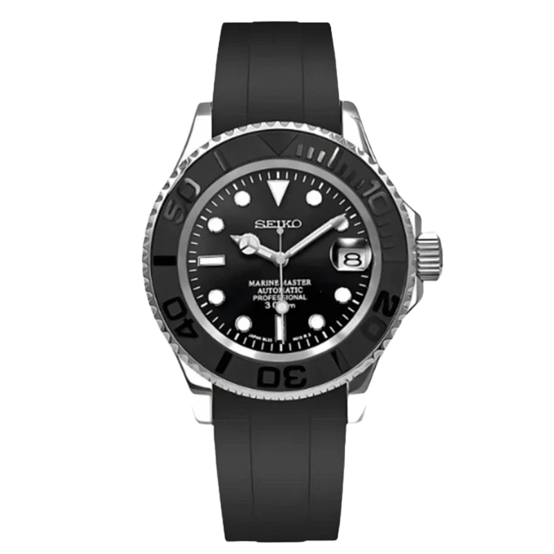 SEIKMARINER BLACK RUBBER