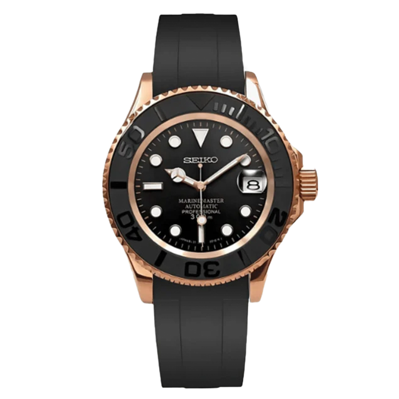 SEIKMARINER ROSEGOLD RUBBER