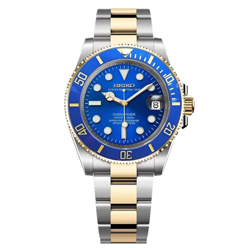 SEIKMARINER BLUE TWOTONE